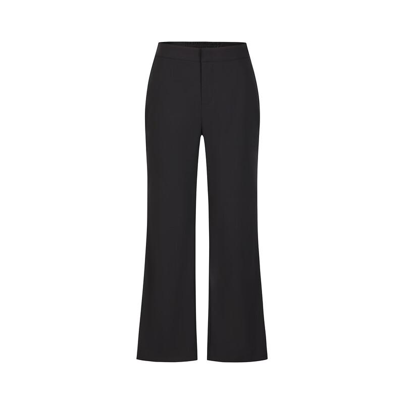 JUZUI Women's Elegant Commuter Slim-Fit Slight Flared Crop Pants
