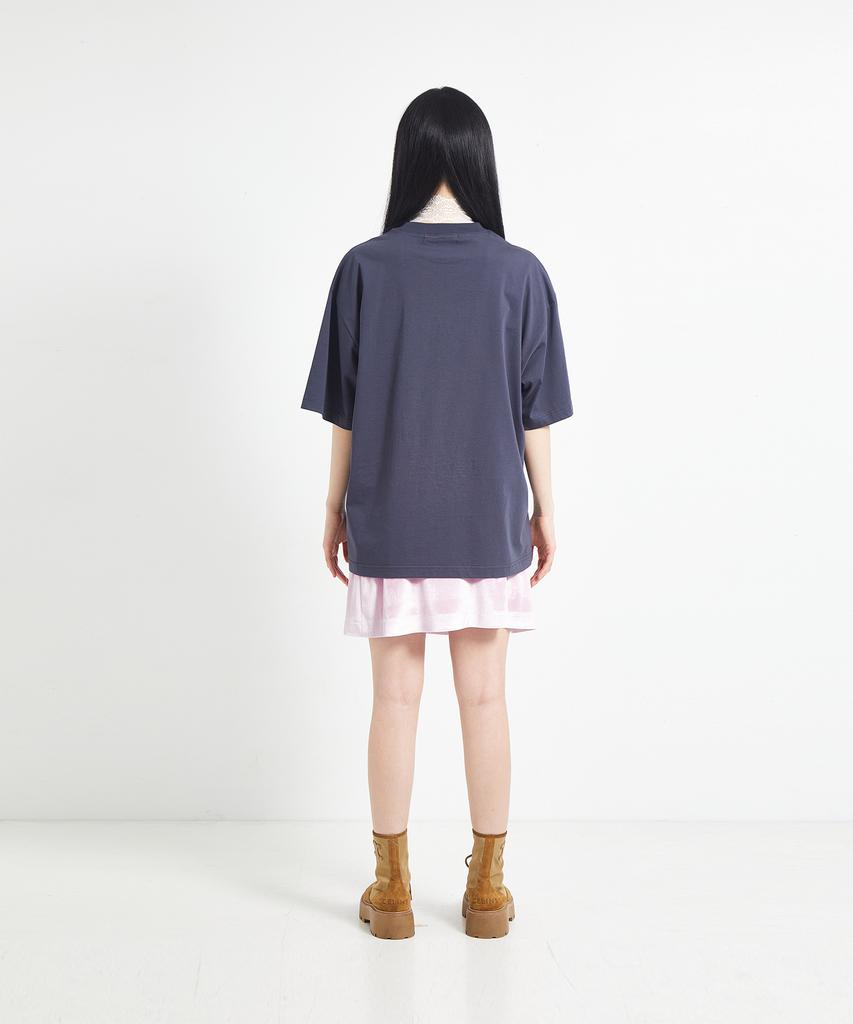 COTTONREBIRTHCLUB Boxy Thunder Graphic T-Shirt (Charcoal)
