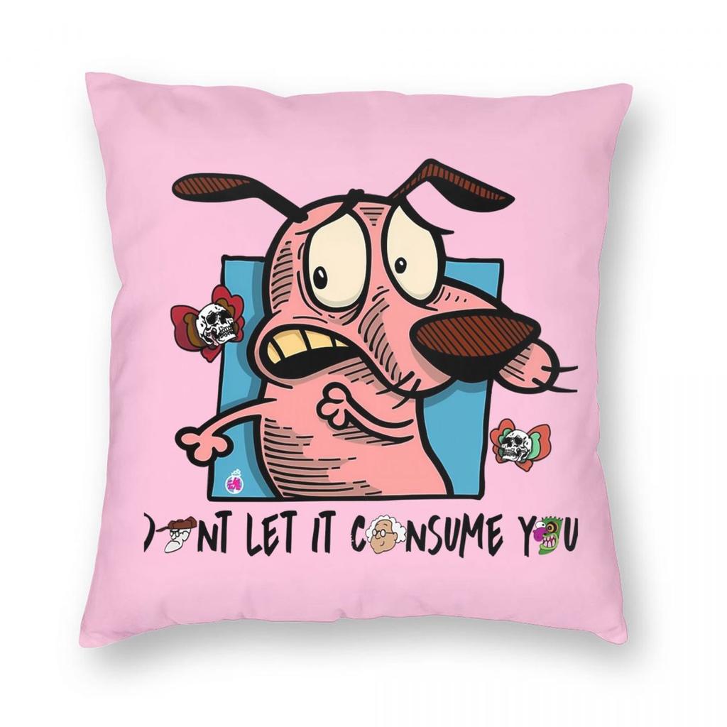 Vintage Purple Dog Day Pillowcase Printing Cushion Cover Decoration CCourages Cowardly Dog Pillow Case Cover Seater Wholesale