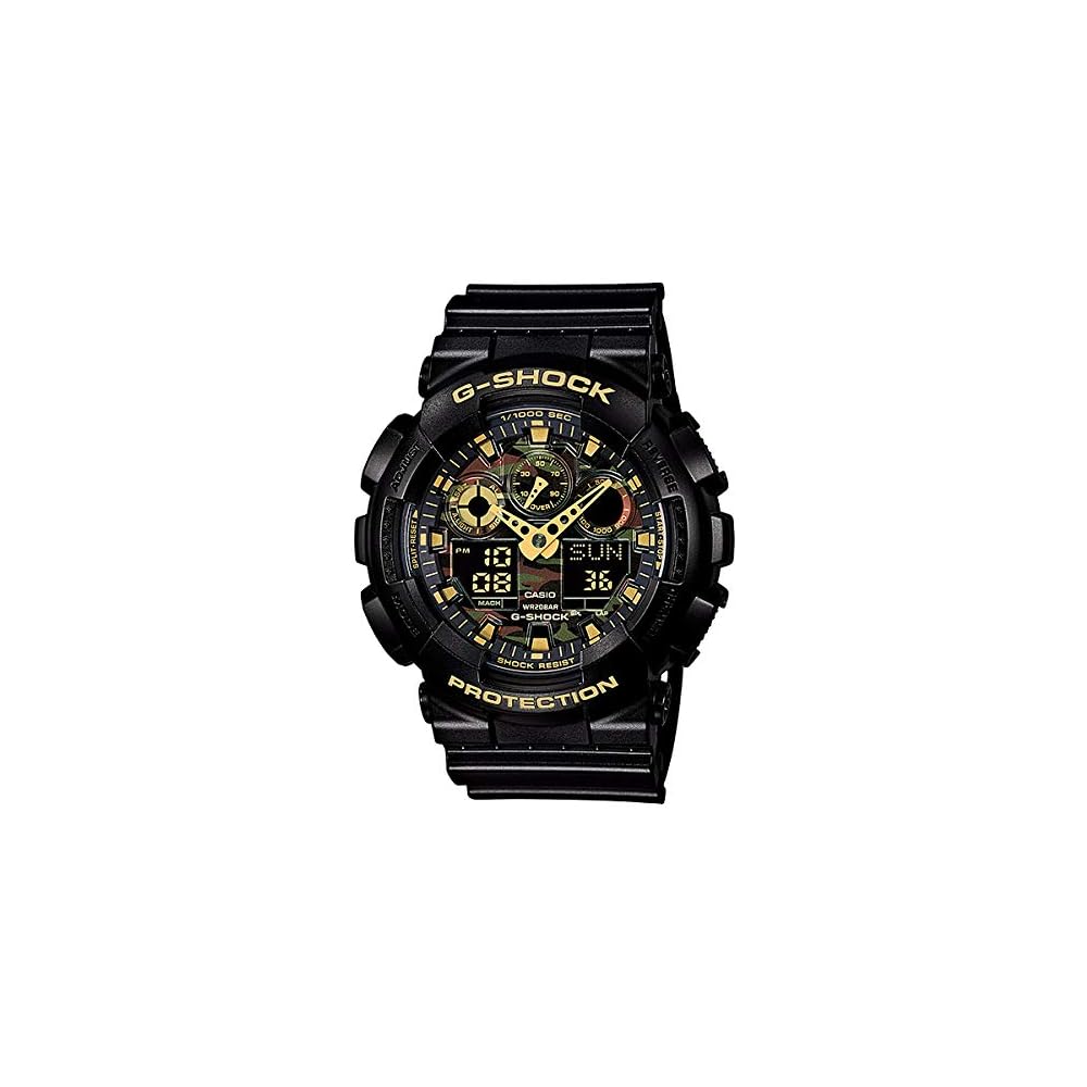 Casio G-Shock GA-100CF-1A9 Analog-Digital Men s Watch Black 200M Water Resistant Shock Resistant