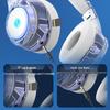 Trendy Bluetooth 5.2 Over-Ear Headphones with LED Lights and Foldable Design