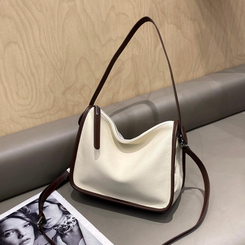 Top Layer Soft Cowhide Small Square Bag High End Single Shoulder Crossbody Bag New Large Capacity Genuine Leather Women's Bag