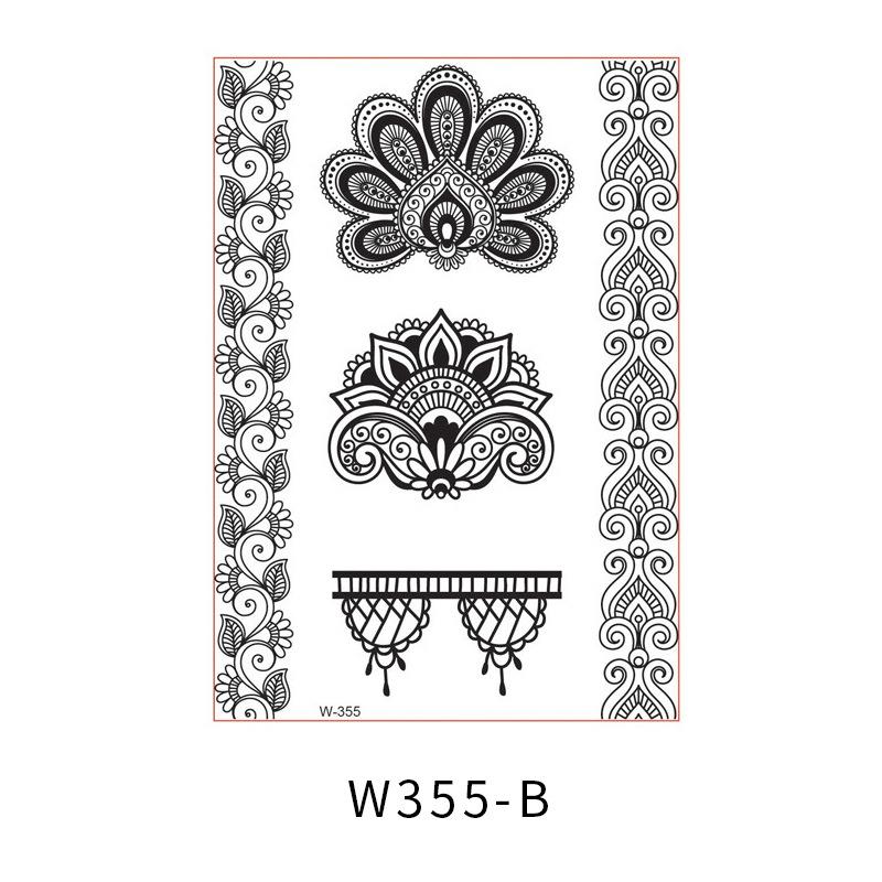 Beauty Sticker Black Tattoo Sticker Temporary Tattoo Waterproof Tattoo Sticker