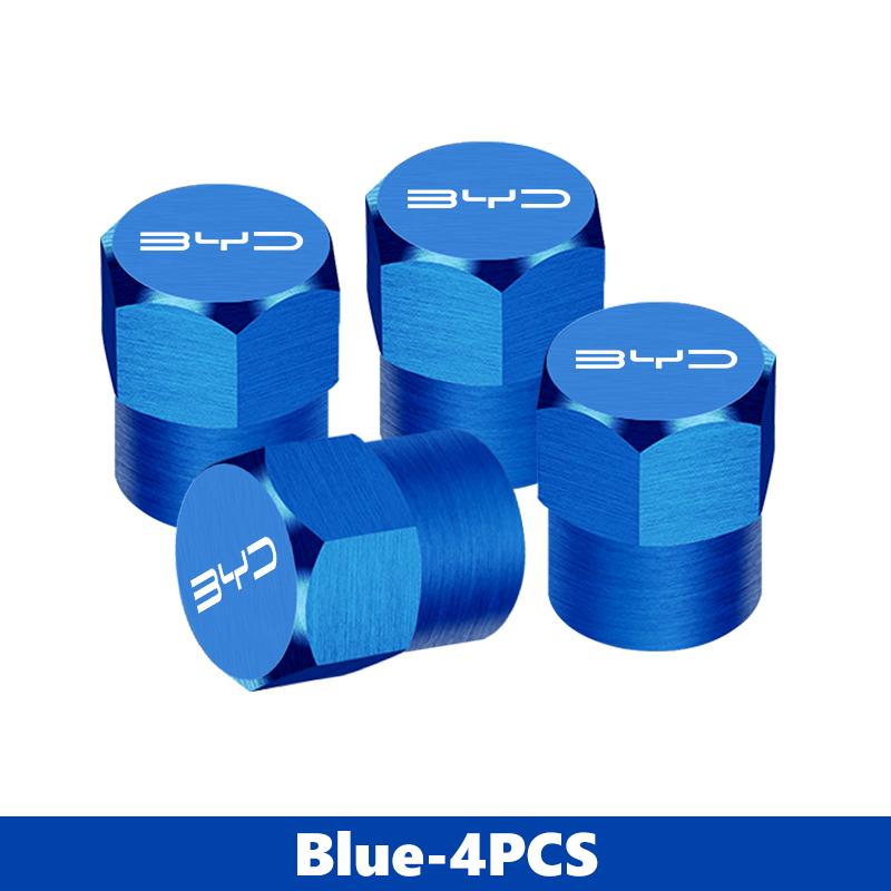 

For BYD 4pcs Car Wheel Valve Caps Auto Tire Valve Stem Protection Covers F3 E6 Yuan Plus Atto F0 G3 I3 Ea1 Song Max Tang F3 2din