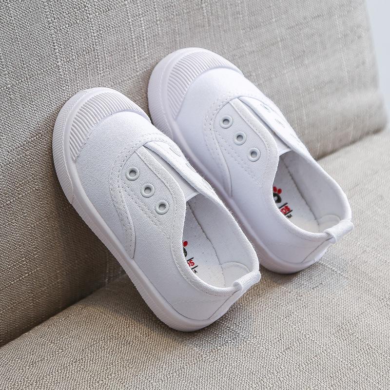 Children's Canvas Eyelet Shoes - 2025 Spring/Autumn Collection, Casual Sneakers for Boys and Girls.