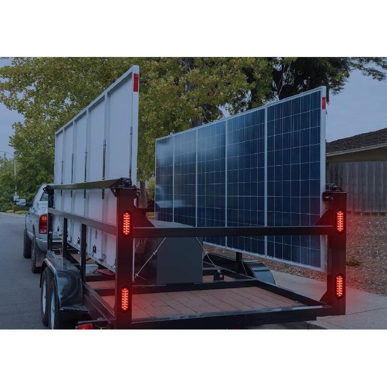 LINKITOM 6 Inchs Submersible Oval LED Stop/Turn Trailer Tail Light With Waterproof Rubber Gaskets For Boat Trailer Truck RV [DOT Certified] [IP67] (2