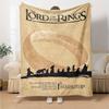 1PC The Lord of the Rings printed blanket, all season lightweight home office outdoor nap multifunctional blanket A10