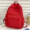 Women Stadium Handbag Nylon Ladies Students Backpack Solid Color Casual Large-Capacity Smooth Zipper Outdoor Play Sport