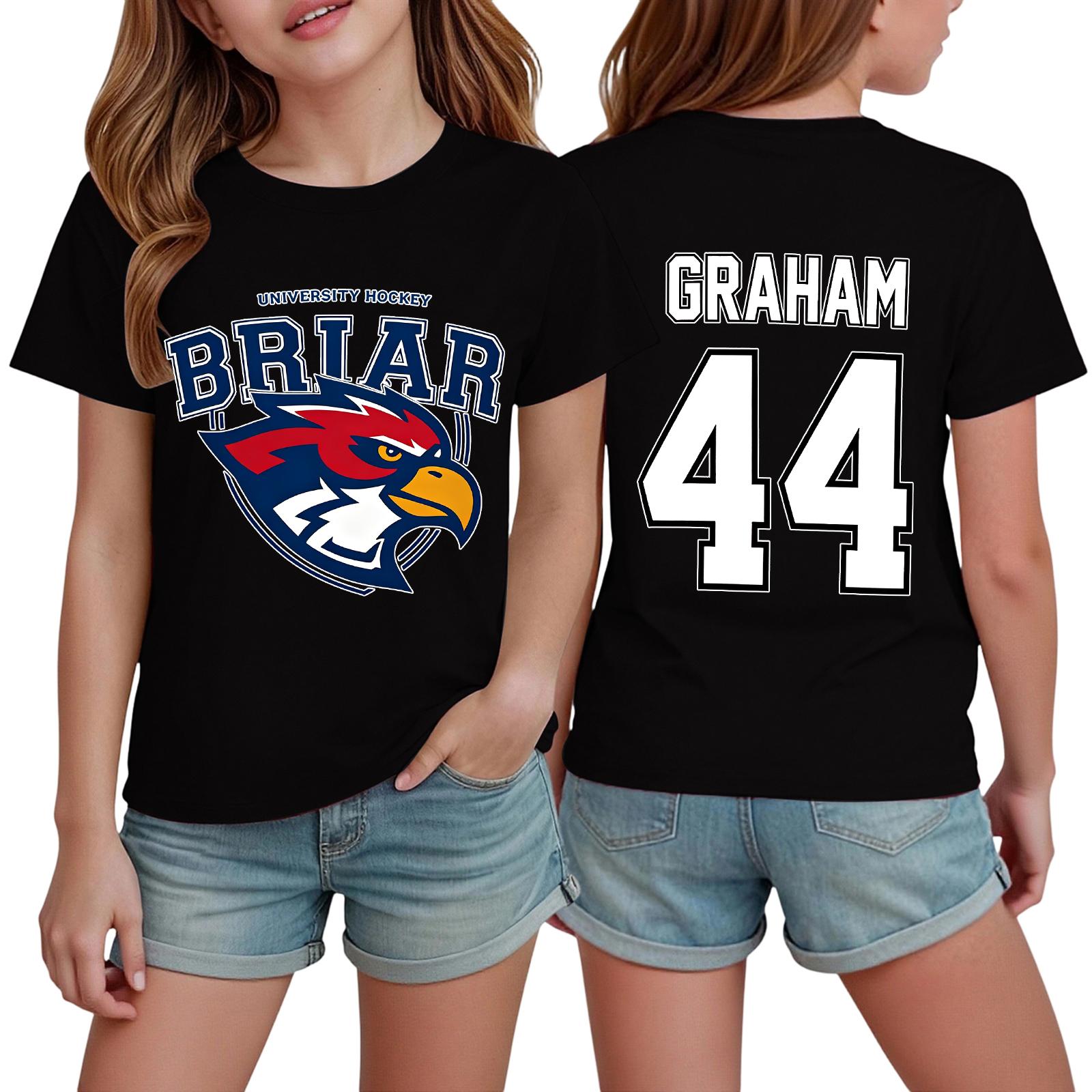 Kids Printed Short Sleeve T-Shirt - Round Neck Loose Fit for Boys Girls 120
