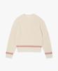 PLAC WOMEN Pocket Detail Contrast Pullover Ivory