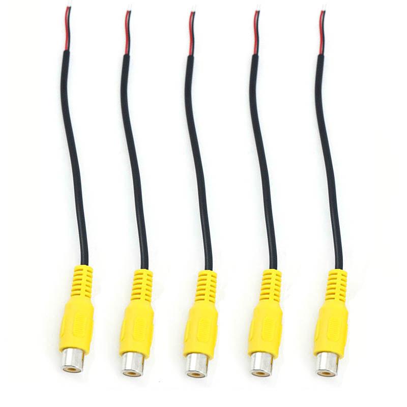 15cm Audio 2pin Rca Female or Male Audio Cable Extension Av Single Head Video Plug Stereo Extension Wire Tools Connector