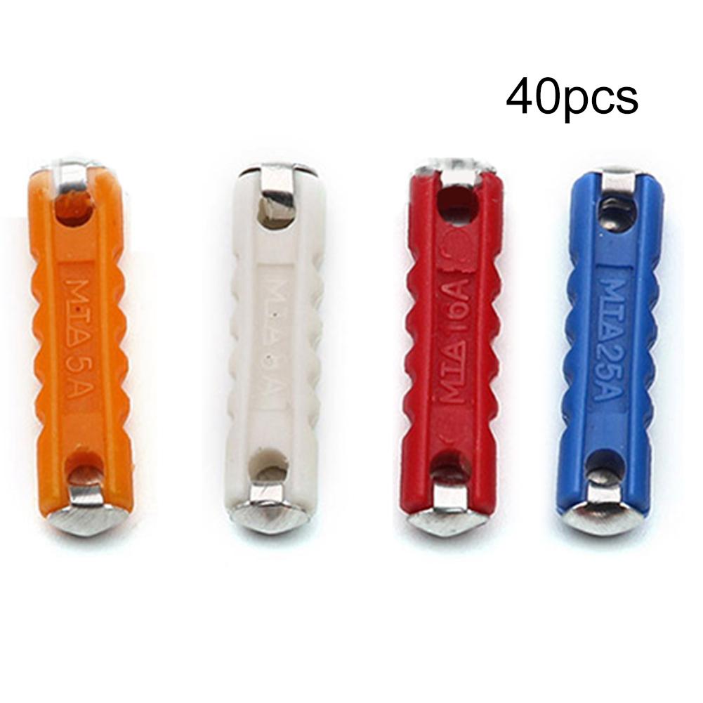 40 Piece Car Fuse Kit Torpedo Classic Automotive Fuse Set with 5 8 16 and 25 Amp Fuses for Automotive Electronics China Mainland