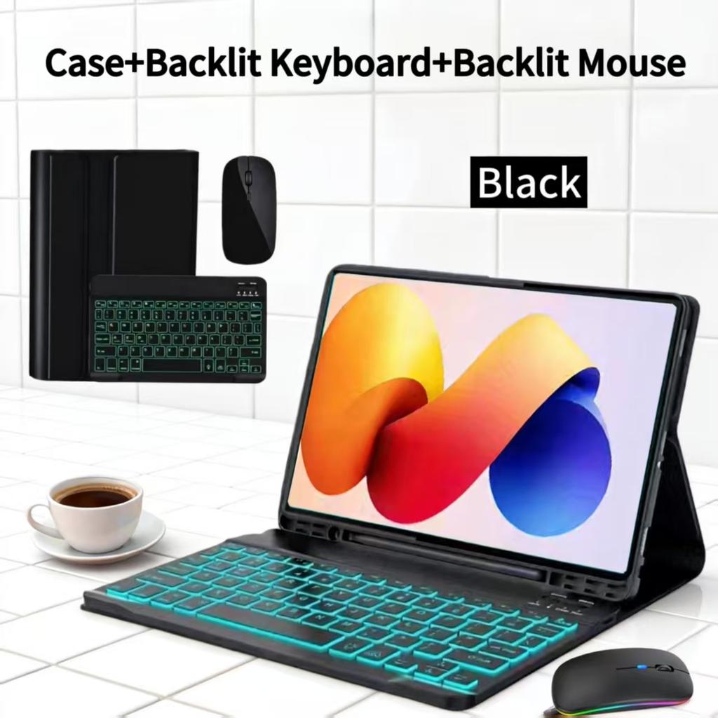Detachable Bluetooth Keyboard Case for Redmi Pad Pro & Redmi Pad 2 Pro 12.1-inch Tablet - Compatible with Poco Pad