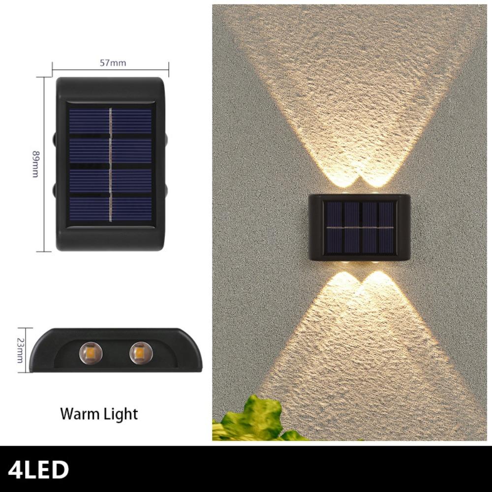 Solar Powered Solar Wall Lights Up And Down Luminous Lighting Garden Yard Decoration
