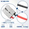 Connector Cable Adapter for Car 50A 600V HZ-MON-STAR ADS Plug Connector 60cm 5.5SQ 10AWG