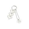Portachiavi con perline a forma di cuore, multifunzionale, con cordino per cellulare, accessorio personalizzato per chiave auto, portachiavi, ciondolo per borsa