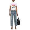 Balenciaga Graphic Printed Crewneck T Shirt Women's 768075TPVM29601