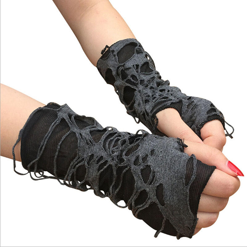 Clubwear Fingerless Long Gloves Halloween Gloves Punk Disco Mittens Cosplay Props