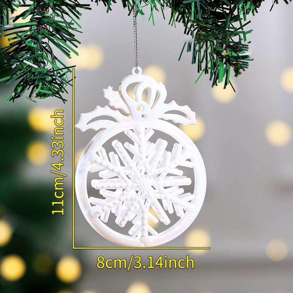 Neue Kunststoff-Weihnachtskristall-Anhänger Funkelnde DIY-Kristall-Hänge-Weihnachtsbaumschmuck Weihnachtsdekorationen