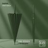 Extra Large Double Person 24-Rib Umbrella with Color-Matched Design and Long Handle