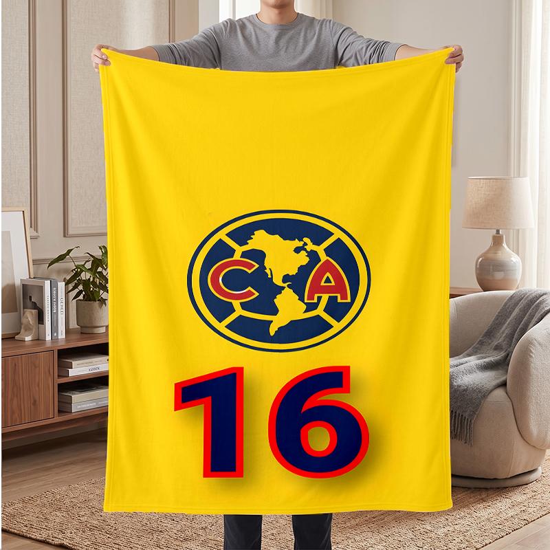 Club America Soft Warm Flannel Blankets Comfortable Blanket for Home Decoration Gifting