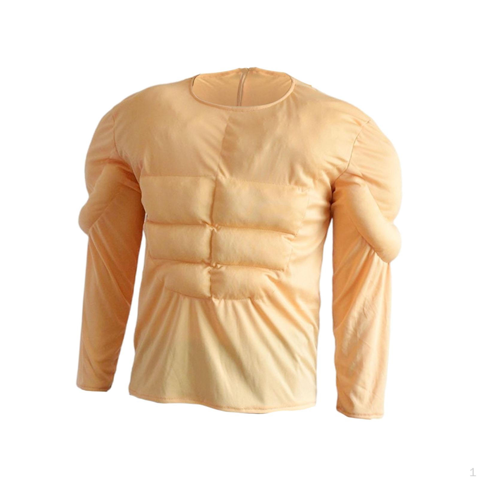 Men Muscle Shirtcostume Casual Fashion Halloween Cosplay for Themed Events Party S