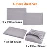 Bed linen set Full sheet sets mattress cover flat sheet fitted sheet pillowcases Solid Bedding Double Twin Full Queen King Size