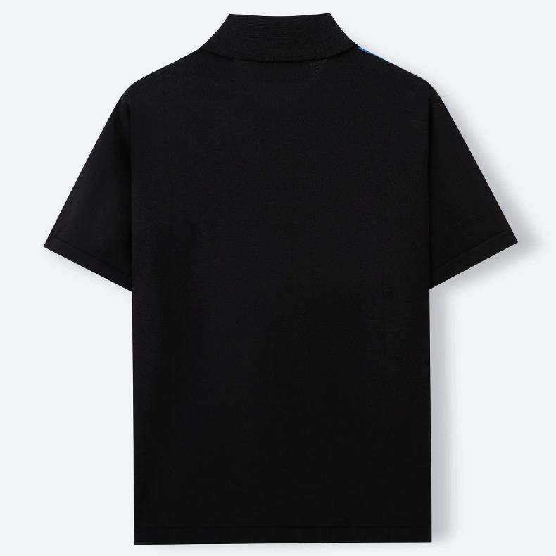 Men's Knit Polo Shirts Short Sleeve Polo Shirt Lightweight Casual Golf Shirts Summer Breathable Collared T Shirts for Men Vacation Beach Soft Shirts