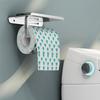 No Punching Space Aluminum Bathroom Tissue Holder Storage Tray Wall-mounted Toilet Roll Holder Toilet Paper Holder Multi-function