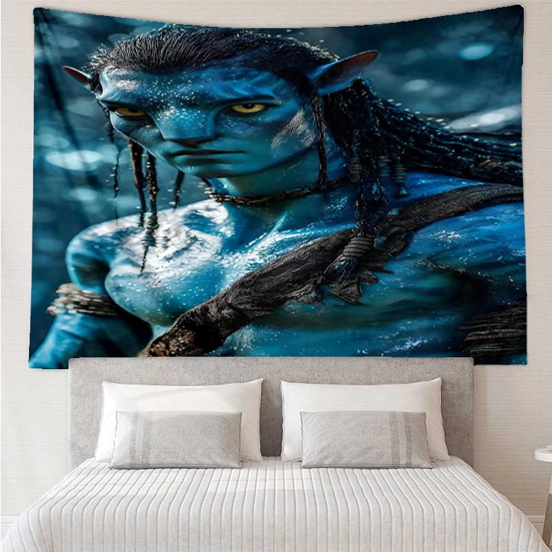 Avatar Print Tapestry, Backdrop, Easy Setup, Ideal for Bedroom, Office & Living Room, with Aesthetic Wall Hanging Decor.