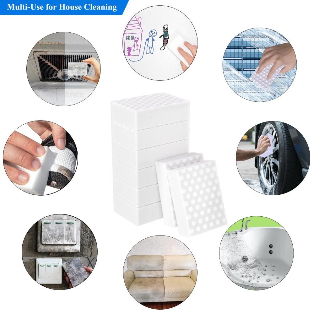 10Pcs Double Compressed Magic Sponge Eraser Multi-Function Cleaning Tools  Bathroom Office