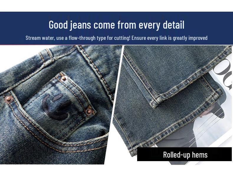 Women's Retro High-Waisted Wide-Leg Jeans - Spring/Autumn 2025