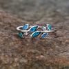 Wish Olive Branch Opal Ring Simple Niche Elegant Ring Ring