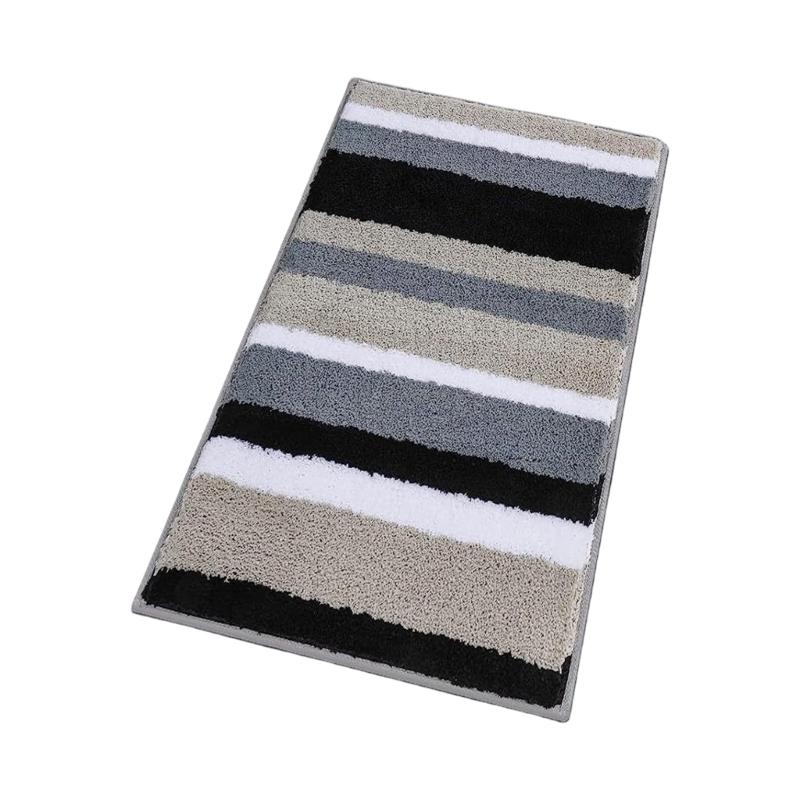 Plushes Flockeds NonSkid Bath Mats Fast Drying Water Absorbent Bathroom Carpet for Shower Floor