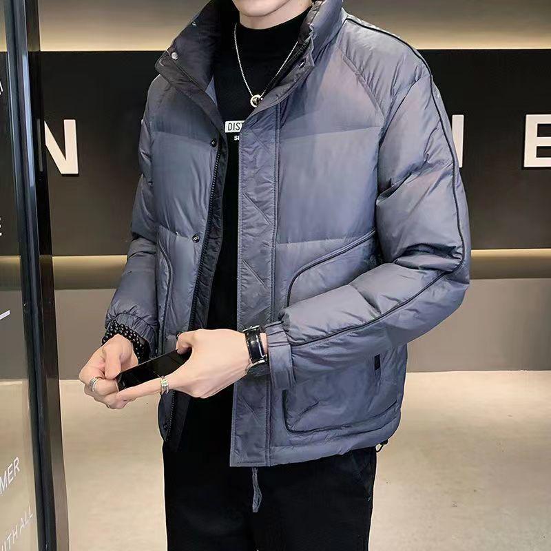 

Мужская зимняя куртка пуховик премиум-класса 2025 - воротник-стойка, короткая, свободная, утолщенная, теплая куртка, модная и универсальная. Default Item