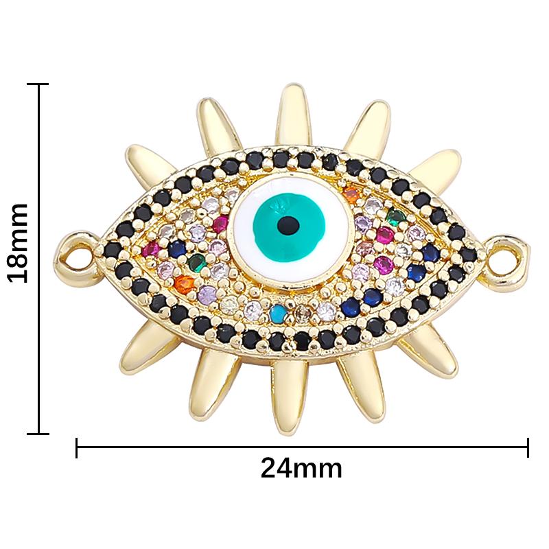 1ks módní měděný spojovací kus pro výrobu šperků DIY náramek náhrdelník