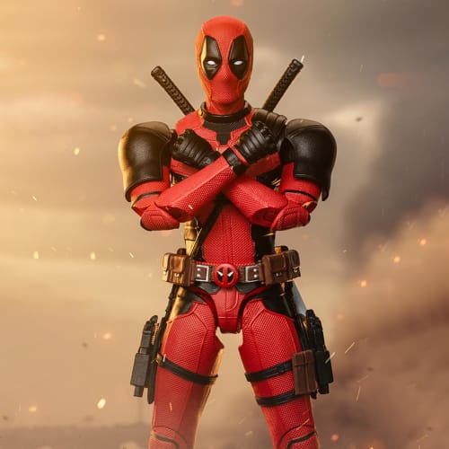HiPlay ZDTOYS Deadpool & Wolverine Movie Version 1/10 Scale Action Figure, Painted and Finished, PVC