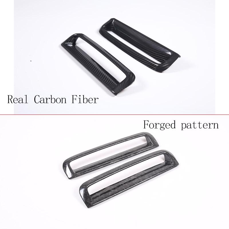 For BMW 4 Series F26 G26 2026 2026 2026 Real Carbon Fiber Car Front Fog Light Frame Cover Decorative Sticker Auto Accessories