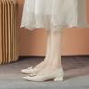 Leather flat for Huizhou women's shoes Su Yinyin, the same pointed single shoes for women's spring new Mary Jane shoes for women