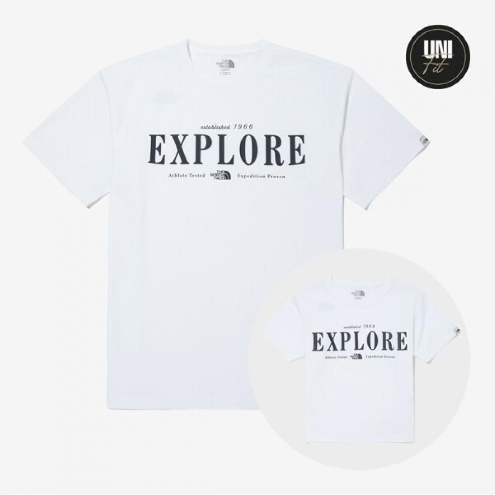 

Футболка North Face Explore с коротким рукавом и круглым вырезом Nt7uq06k Wht 085(WS)