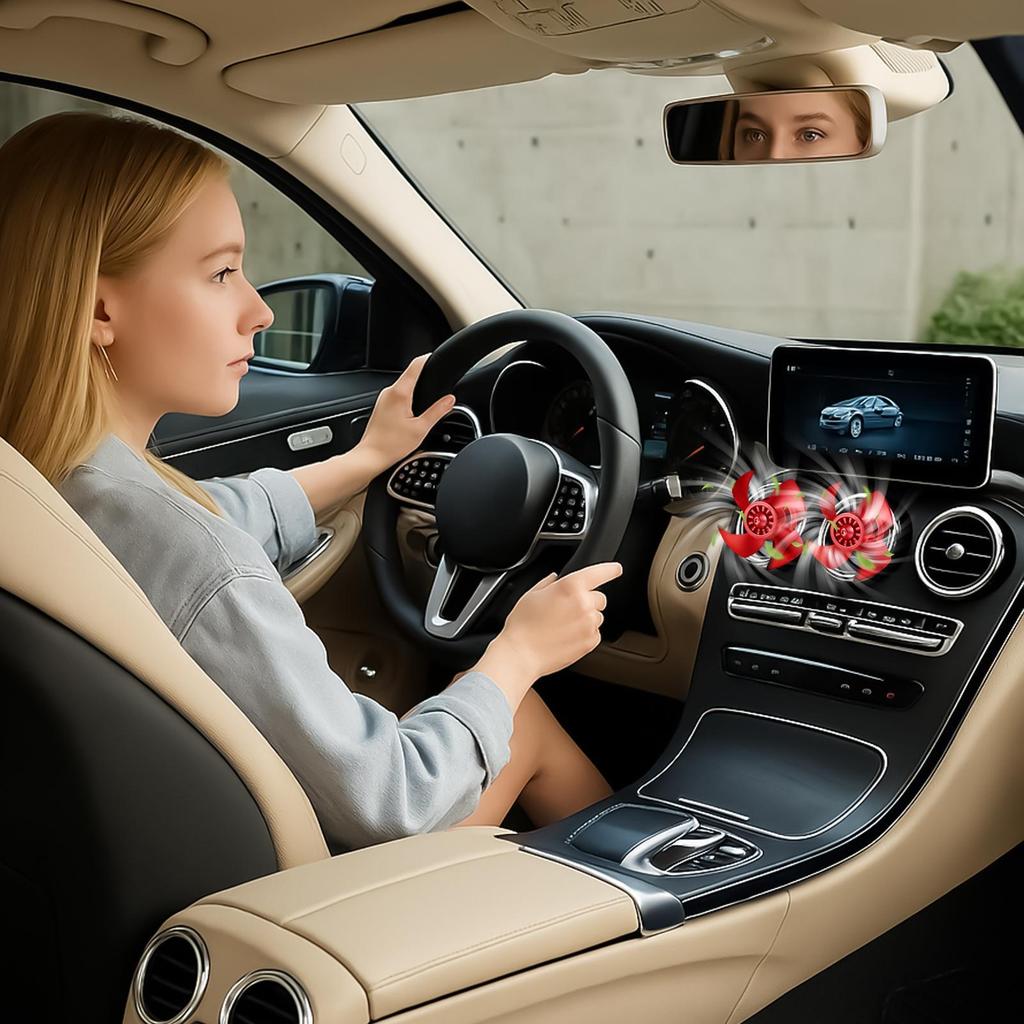 Langlebiger Leiser Lüfter Auto Lufterfrischer Lüftungsklemme Diffusor für LKWs Winter Weihnachten Geburtstage Schlafzimmer Büro Spa Yoga Klinik