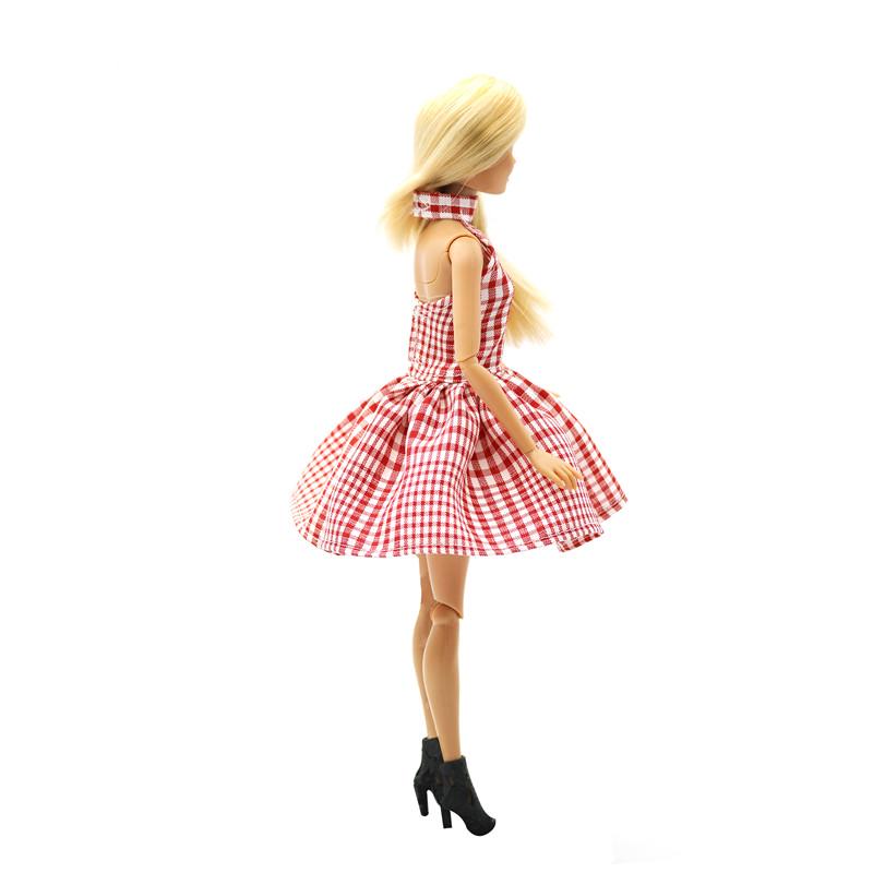 Gonna scozzese alla moda, carina principessa, bambole, vestiti, accessori, puzzle, giocattoli, ragazze, regalo