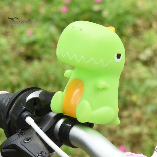 Cartoon Bike Bell Cute Squeeze Bicycle Horn Loud Clear Sound Easy Installation On 0.87" Handlebars Bicycle Bell Lightweight Plastic Silicone