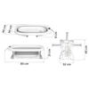 Folding Bathtub For Children, Infants With Thermometer And Insert Ricokids Rk-287 White And Gray