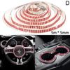 5m Car DIY Auto Decorative Stickers Crystal Diamond Car Decoration Accessories Double Rows Stickers Auto Interior Cover