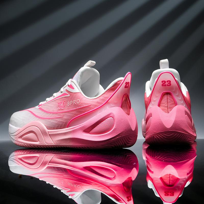 2025 new professional training basketball shoes breathable mesh non-slip comfortable shock absorber cement nemesis super wear-resistant