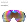 Gub K80 plus Mountain Bike Helmet Magnetic Transparent Lens Yellow Night Vision Gray Dazzling Goggles