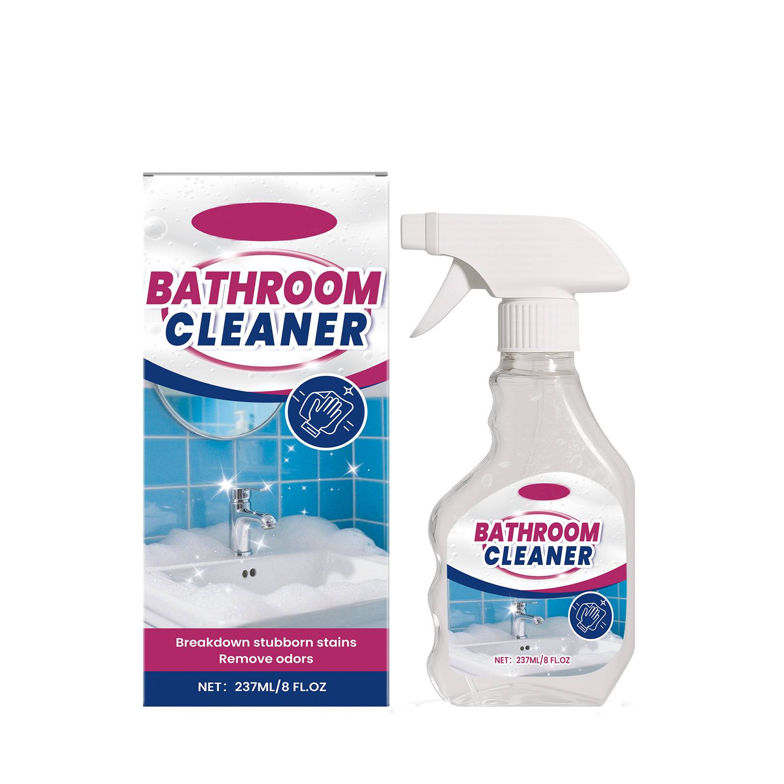 

Чистящее средство для ванной комнаты, средство для удаления накипи и пятен, многофункциональная уборка дома без повреждения плиточных стен, 237 мл One Size белый