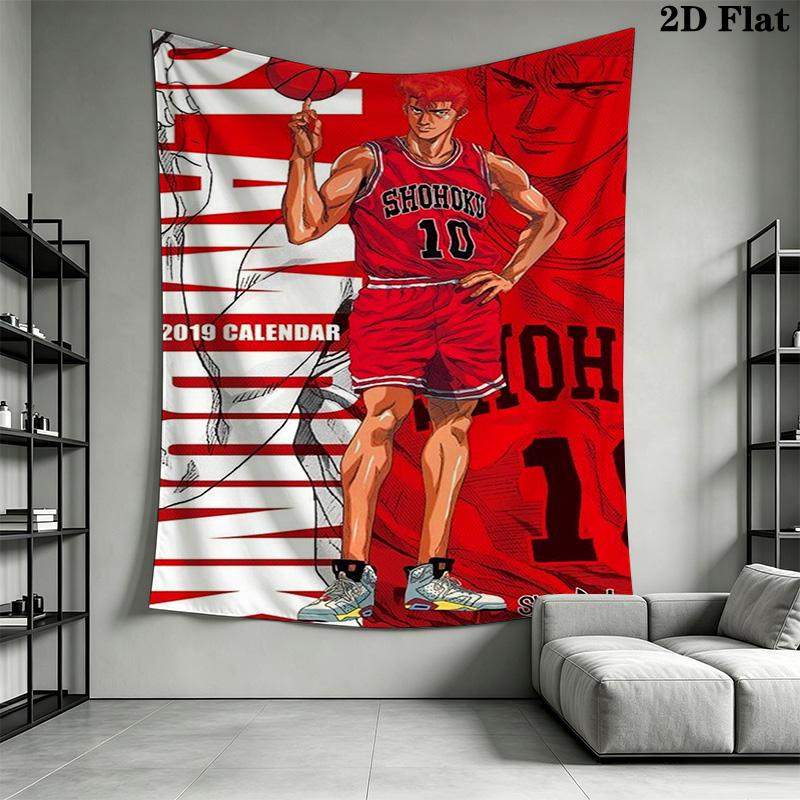 Slam Dunk Basketball Heroes Tapestry Tapestry Fashion Print Background Cloth Wall Covering Decoration Background Cloth