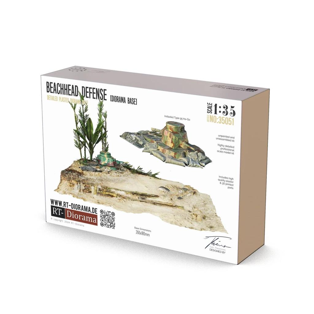 RT Diorama 1/35 Diorama Base Coastal Defense Diorama Base RTD35051 (Scenery)